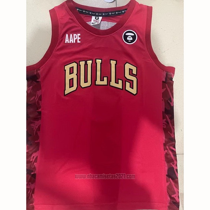 Camiseta Chicago Bulls x AAPE Rojo
